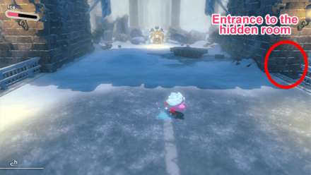 Kirby and the Forgotten Land - Fifth Waddle Dee Hidden Room Entrance