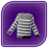 Striped Long-Sleeve Shirt (Gray) Image