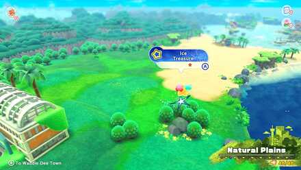 Kirby and the Forgotten Land - Ice (Natural Plains) Treasure Road