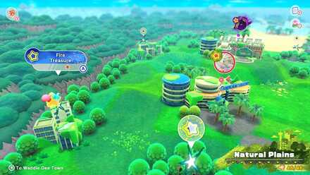 Kirby and the Forgotten Land - Fire (Natural Plains) Treasure Road