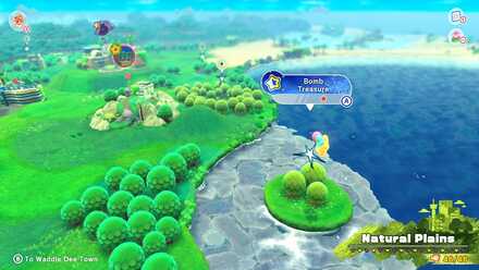 Kirby and the Forgotten Land - Bomb (Natural Plains) Treasure Road