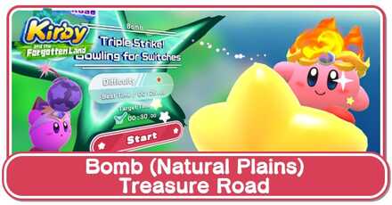 Kirby and the Forgotten Land - Bomb (Natural Plains) Treasure Road