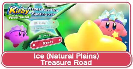 Kirby and the Forgotten Land - Ice (Natural Plains) Treasure Road