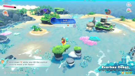 Kirby and the Forgotten Land - Drill (Everbay Coast) Treasure Road