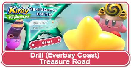 Kirby and the Forgotten Land - Drill (Everbay Coast) Treasure Road
