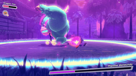 Kirby and the Forgotten Land - Jump to Avoid the Stomping Attack