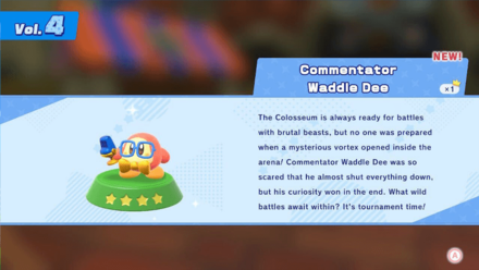 Kirby and the Forgotten Land - Commentator Waddle Dee Figure.png