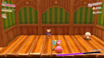 Kirby and the Forgotten Land - Bandana Waddle Dee spear throw