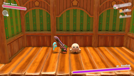 Kriby Gigant Sword Combo Attack