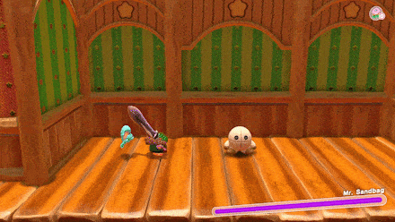 Kriby Gigant Sword Charge Attack