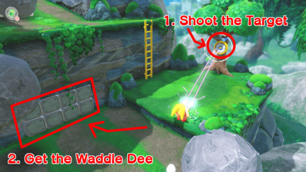 Kirby - Rescue the 1st hidden Waddle Dee