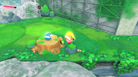 Kirby - Eat the third snack on the tree stump