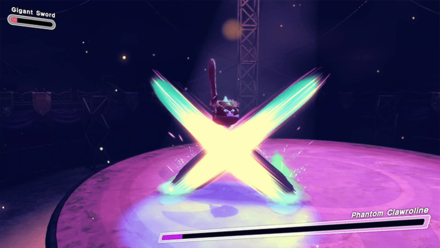 Kirby and the Forgotten Land - Hover in place to avoid the x-shaped beam