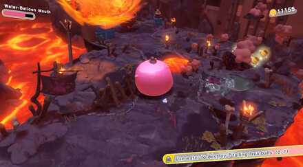 Kirby - Destroy the 2nd lava ball