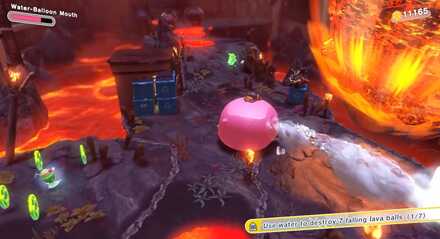 Kirby - Destroy the 3rd lava ball