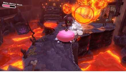 Kirby - Destroy the 4th lava ball