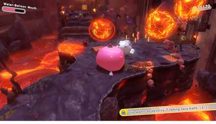 Kirby - Destroy the 5th lava ball