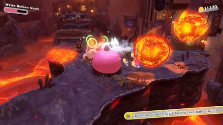 Kirby - Destroy the 6th lava ball
