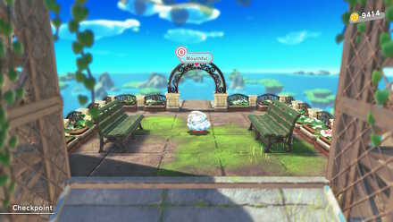 Kirby and the Forgotten Land - Scale the Cement Summit Arch Mouth