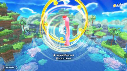 Kirby and the Forgotten Land - Arch Mouth glide controls