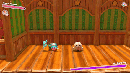 Kriby Space Ranger Basic Attack