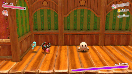 Kriby Twin Drill Basic Attack