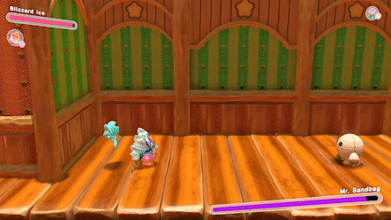 Kriby Blizzard Ice Combo Attack