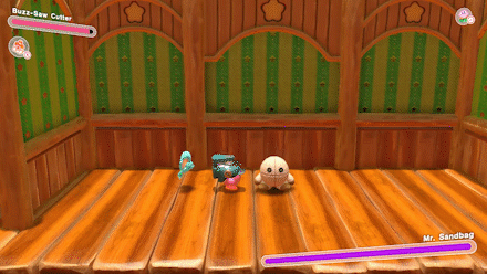 Kriby Buzz-Saw Cutter Combo Attack