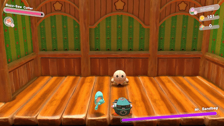 Kriby Buzz-Saw Cutter Charge Attack