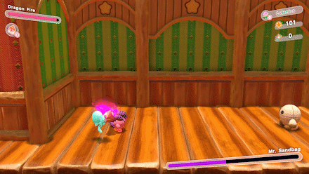 Kriby Dragon Fire Charge Attack