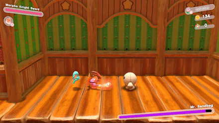 Kriby Morpho Knight Sword Block