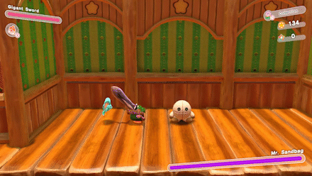 Kirby Gigant Sword Slide Jump Combo