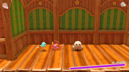 Kirby Morph Knight Sword Slide Jump Combo