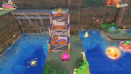 Kirby and the Forgotten Land - Fast-Flowing Waterworks Stairs Mouth 2