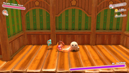 Kriby Morpho Knight Sword Charge Attack