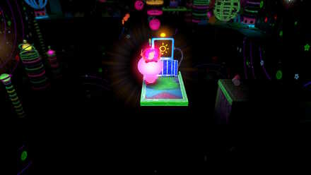 Kirby and the Forgotten Land - charging solar panels