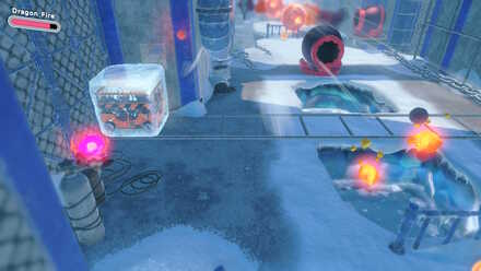 Kirby and the Forgotten Land - Windy, Freezing Seas Scissor-Lift Mouth 1