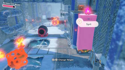 Kirby and the Forgotten Land - changing Scissor-Lift height