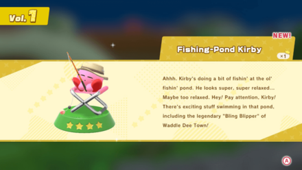 Kirby and the Forgotten Land - Fishing Pond - Fishing-Pond Kirby Figure.png