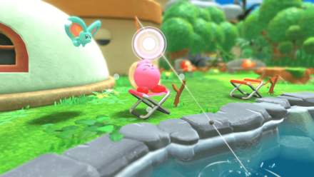 Kirby and the Forgotten Land - Fishing Pond - Press the Right Button.png