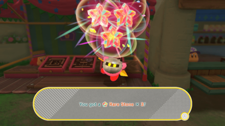 Kirby and the Forgotten Land - Tilt-and-Roll Kirby - Rare Stone Rewards.png