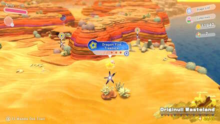 Kirby and the Forgotten Land - Dragon Fire Treasure Road