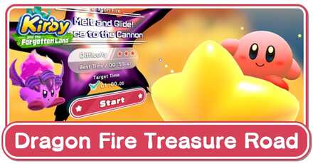 Kirby and the Forgotten Land - Dragon Fire Treasure Road