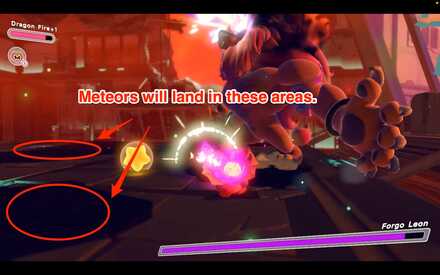 Look at the shadows to avoid the meteors