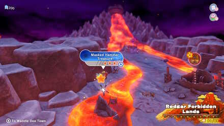 Kirby and the Forgotten Land - Masked Hammer Treasure Road