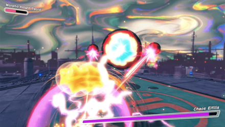 Kirby and the Forgotten Land - Dodge Towards the X-Shaped Laser Attack