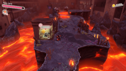 Kirby Enter the Fiery Forbidden Lands Water Pipe Location 2