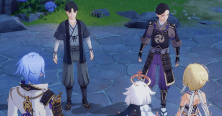 Genshin - Ayato Story Quest - New Shoots from Old Brances - 3 Report back to Ippei and Shinnojou