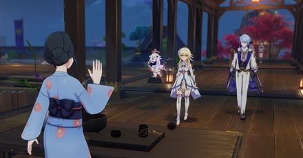 Genshin - Ayato Story Quest - New Shoots from Old Brances - 7 Meet Hiiragi Chisato