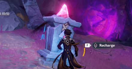 Genshin - How to Recharge the Crystal Mechanism Puzzle Step 1